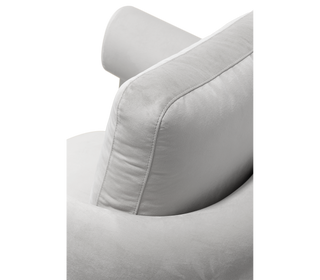 Luxury Sculptural Armchair with Polished Hammered Brass Legs & Curved Upholstery Design
