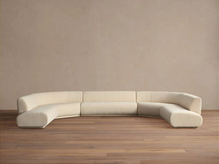 Gianni Five-Piece Curved Bumper Sectional