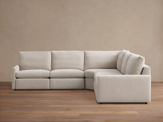 Kipton Slim Arm Five-Piece Motion Corner Sectional