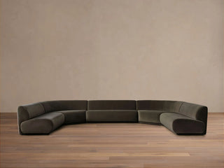 Gianni Five-Piece Armless Curved Sectional