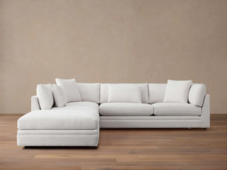 Pavo Three-Piece Left Arm Sectional in Barbados Cream