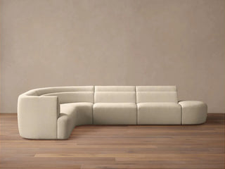Lovina Five-Piece Sectional with Ottoman