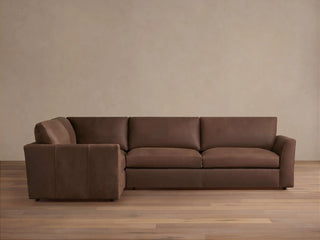 Vernon Leather Two-Piece Sectional