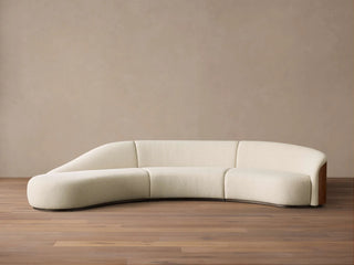 Caden Three-Piece Bumper Sectional