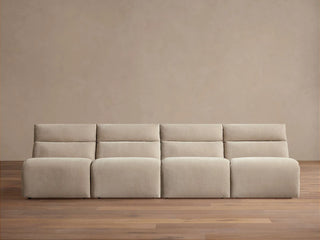 Rowland Tailored Four-Piece Armless Motion Modular Sofa