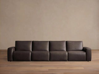 Brennan Leather Four-Piece Motion Sectional