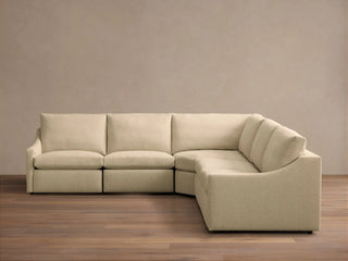 Kipton Slope Arm Five-Piece Motion Corner Sectional