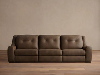 Perry Leather Three-Piece Motion Sofa