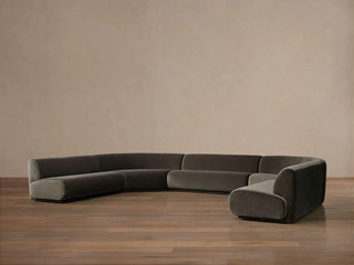 Gianni Five-Piece Armless Curved Sectional