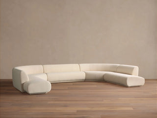 Gianni Five-Piece Curved Bumper Sectional
