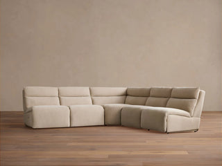 Rowland Tailored Five Piece Armless Motion Corner Sectional