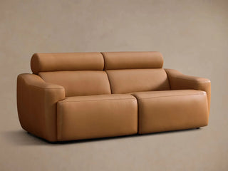 Fia Leather Two-Piece Motion Sofa