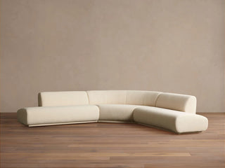 Gianni Three-Piece Curved Bumper Sectional