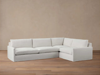Kipton Slim Arm Slipcovered Two-Piece Sectional