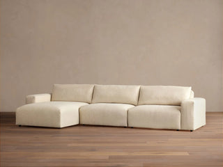 Keegan Tailored Three-Piece Chaise Sectional