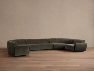 Gianni Five-Piece Curved Sectional