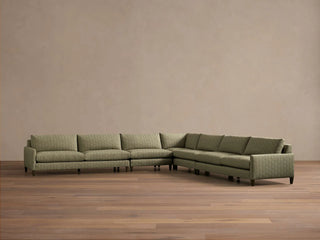 Kipton Slim Arm Elevated Five-Piece Corner Sectional