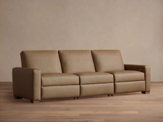 Remington Leather Three-Piece Motion Sofa