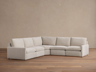 Kipton Slim Arm Five-Piece Motion Corner Sectional