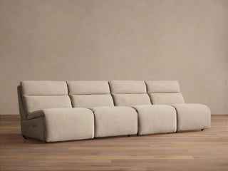 Rowland Tailored Four-Piece Armless Motion Modular Sofa