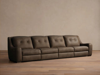 Perry Leather Four-Piece Motion Sofa