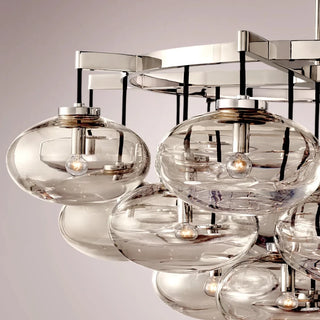 Kabrette Clear Glass Round Chandelier