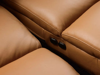 Fia Leather Four-Piece Motion Sofa