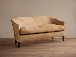Giles Hair on Hide Settee
