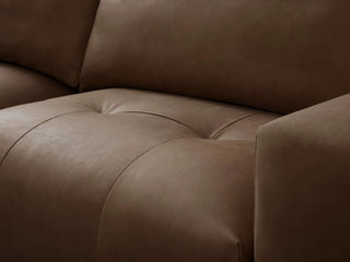 Keegan Leather Five-Piece Sectional