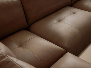 Keegan Leather Four-Piece Sectional