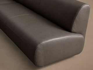 Gianni Leather Three-Piece Armless Sectional