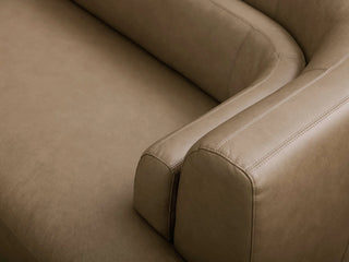 Lovina Leather Three-Piece Bumper Sectional