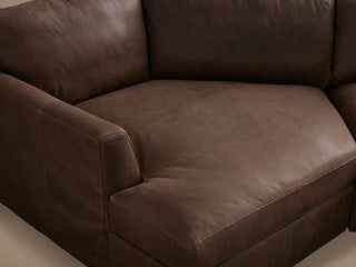 Vernon Leather Two-Piece Cuddle Chaise Sectional
