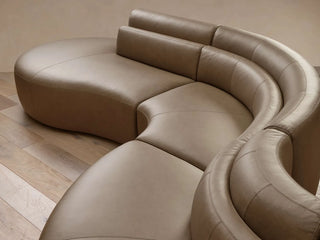 Lovina Leather Five-Piece Sectional