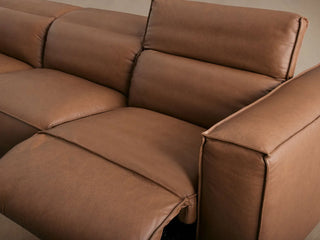 Coburn Leather Three-Piece Motion Sofa
