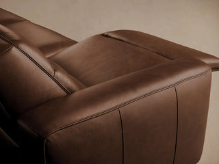 Borough Leather Three-Piece Motion Sofa