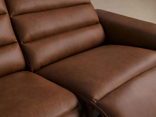 Borough Leather Two-Piece Motion Sofa