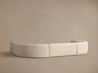 Gianni Five-Piece Curved Bumper Sectional