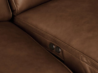 Borough Leather Three-Piece Motion Sofa