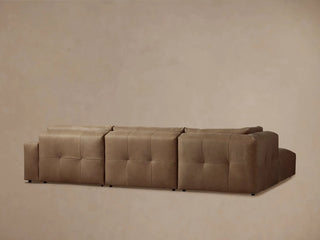 Keegan Leather Four-Piece Sectional