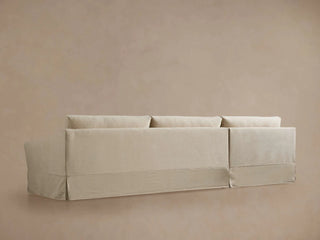 Helena Slipcovered Two Piece Chaise Sectional