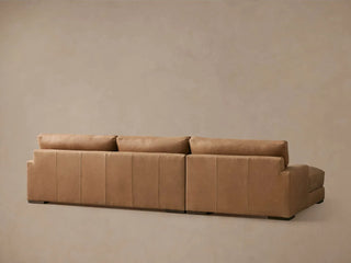 Norwalk Leather Two-Piece Chaise Sectional