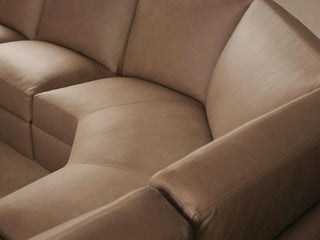 Remington Leather Six-Piece Motion Sectional