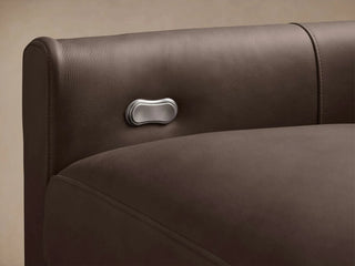 Kipton Slim Arm Leather Four-Piece Motion Sectional