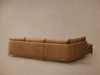 Bainbridge Leather Two-Piece Bumper Sectional