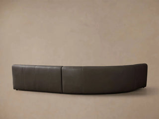 Gianni Leather Three-Piece Armless Sectional
