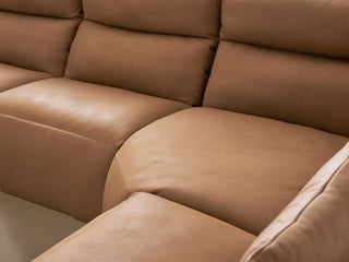 Rowland Tailored Leather Five-Piece Motion Corner Sectional