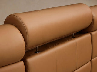 Fia Leather Four-Piece Motion Sofa