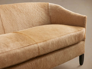 Giles Hair on Hide Settee