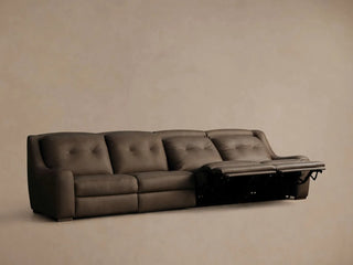 Perry Leather Four-Piece Motion Sofa